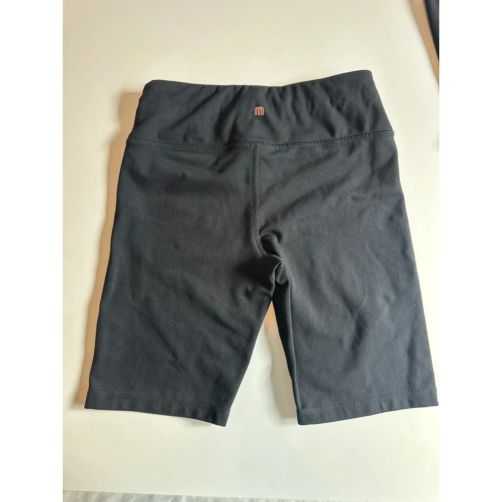 Set of Mondetta Kids‎ Black Bike Shorts Size Medium Girls Athletic